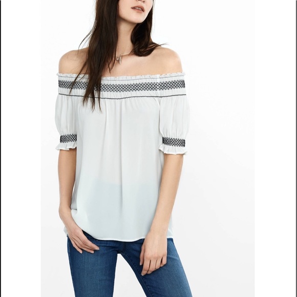 Express Tops - Express Off the Shoulder blouse Size Small